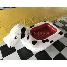 바나나 시소 풀장 워터베드 슬라이드 호캉스 에어, E. 달마시안(두껍게), 1개