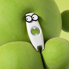 MISI 재미있는 왕눈 다기능 병따개, 1개, 화이트