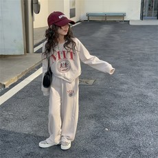 Starbean 女童款字母圖案上下套裝