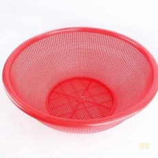 라망 원형 소쿠리 2호 레드 과자바구니