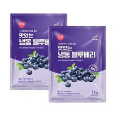 CJ프레시웨이 이츠웰 냉동블루베리1Kg x 2개, 1Kg