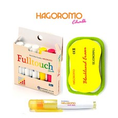 하고로모 분필 분필5입 지우개 홀더, 하고로모 분필5색(혼합)+지우개+홀더