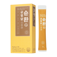균형담 순환환 관절보스웰리아 환 커큐민 강황영양제 14포 70g, 1박스, 14회분