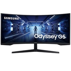 삼성전자 86.4cm QHD 오디세이 G5 게이밍 모니터, 86.6cm, 삼성모니터 C34G55T QHD