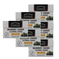 피터앤존 빌베리 50000mg + 루테인 25mg 60 베지캡슐 X 6개, 1세트, 60정