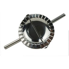 MGGi 스테인리스 스틸 라비올리 몰드 피에로기 만두 메이커 X-대형 사이즈 5인치 고야 엠파나다 프레스 몰드 크림퍼 랩퍼 반죽 커터 - 파이 페이스트리용 긴 손잡이, X-Large