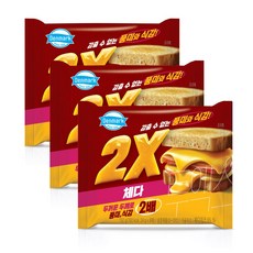 동원 덴마크 2X(투엑스) 체다치즈, 3개, 192g