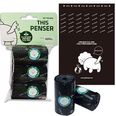 헬로도기 리틀 똥츄 리필/배변봉투, 1개, 3개입