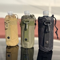 등산 백패킹 캠핑 물통 물병 파우치 등산 백패킹 작업, 1개, 카키
