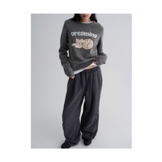 브랜드정품 에잇세컨즈 8SECONDS 고양이 자카드 풀오버 애쉬 323703