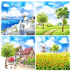 롤스크린 롤 블라인드 커튼 (암막 방염 방수 가능) 블루밍 100종 노엘리안