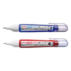 Pentel 修正液 萬能速乾型 極細 修正筆，速乾、精準修改，適用各種紙張, 1個, 4.2ml