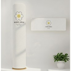 쇼핑원더 벽걸이 스탠드 에어컨 스판 커버 투인원 세트, 03 투인원세트 2in1 스마일