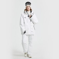 방풍 방수 보온 기능 남녀공용 스키복 상하세트 겨울 스키의류 실내외 스포츠복 활동성 좋은 커플 재킷 스타일