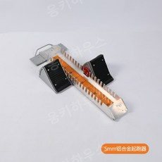 육상 스타트 발판 지지대 출발 런닝 페달 받침대 훈련 연습 경기용 체대 트랙용, 알루미늄 시작 블록 64x24x10 (5mm), 1개
