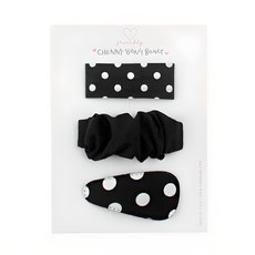 채니봉봉 블랙 베니 똑딱핀 3종 세트