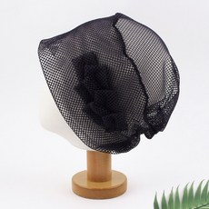 세임포리본 망사 비니 메쉬 여성 여름 얇은 머리두건 주방 모자