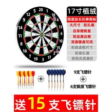 대형 자석 다트판 캠핑 세트 축제 마그네틱 행사 공원, B. 17 플록 다트9+구리6