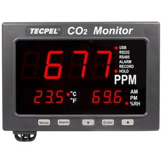 TECPEL TRH-3358A CO2 LED 數據記錄器 溫濕度計, 1個