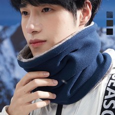 방한 넥워머 멀티스카프 목토시 기모 겨울 남여 900+3644Kc, 블랙