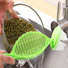 영스픽 쌀 씻는봉 주방국자, 연두색, 1개