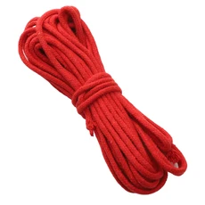 100% 순면 꼬임 끈 4mm 마크라메 면 끈 DIY 팔찌 열쇠고리 장식품 공예용, 02 4mm x 10meters, 04 red