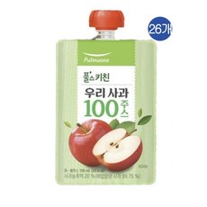풀무원 우리 사과100 주스 풀스키친, 26개, 100ml