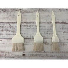 知久道具屋 高級膠柄耐熱羊毛刷 棕毛刷 蛋液醬料烤肉油漆烘焙刷, 1個