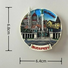 냉장고 자석 기념품 Huagary 스티커 결혼 선물 부다페스트 여행 사진 벽, 1