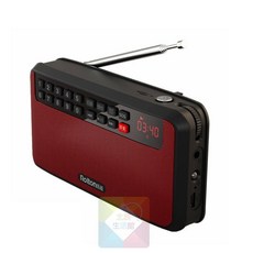 FM收音機 T60 預掃描台灣頻道 支援插卡MP3播放 手電筒 BSMI:R45757, 淘氣紅