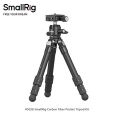 SmallRig 5026 碳纖維桌上型三腳架，輕巧便攜，桌面拍攝穩定，直播錄影適用, 1個