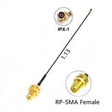 SMA IPX 커넥터 WIFI FL 13 GPS 점퍼 케이블 AP용 어댑터 RG178 라우터 소켓 피그 RP, 15cm, RP SMA female 1 13