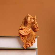 崖柏 老子問天 擺件 附禮盒, 如圖所示, 1個