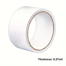 헤비 듀티 화이트 덕트 테이프 2인치 x 30야드 8.27밀 두께 강력하고 유연하며 잔여물이 남지 않음 수, 02 1pc