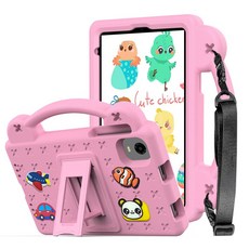 스냅케이스 ALLDOCUBE iPlay 50 / 60 Mini Pro 애니멀비츠 에바폼 케이스 어깨끈 포함, 핑크, 1개