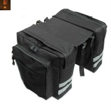 자전거가방 산악 도로 자전거 테일 시트 패니어 팩 수하물 캐리어 가방 사이클링 양면 후면 랙 2 in 1 카모, 5.Black