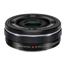 포서즈 시스템 카메라용 OM 올림푸스 M.Zuiko 디지털 14-42mm F3.5-5.6 EZ 블랙 컴팩트 3배