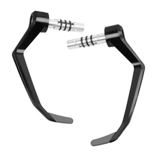 BMW 혼다 가와사키 야마하 스즈키 두카티용 범용 핸들바 그립 브레이크 클러치 레버 핸드가드 가드 보호, 01 China Mainland, 02 회색