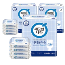 깨끗한나라 닥터비데 화장실용 물티슈 오리지널 캡형, 55g, 46매, 1개