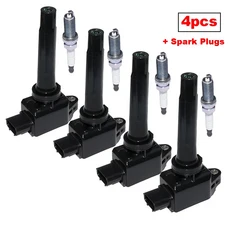 마쯔다 6 ALGA12 2012 2.5L 3 BM CX 5 DK PE20 18 100 예비 부품용 점화 코일 4개, 02 4pcs with Spark Plug