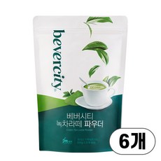 베버시티 녹차라떼 파우더, 500g, 6개
