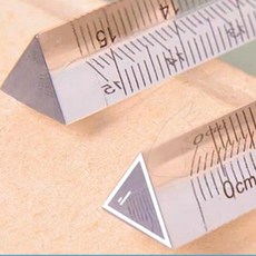 썬코 학생용 투명 정확한 문구 잘보이는 선명한 15cm 삼각자