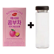 동서 애사비 콤부차 피치 패션프룻 10T+워터보틀, 1개, 10개