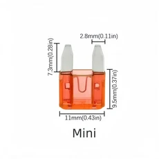 10pcs 32V 미니 마이크로 중대형 퓨즈 안전 1A 삽입형, 05 10pcs Mini, 18 2A