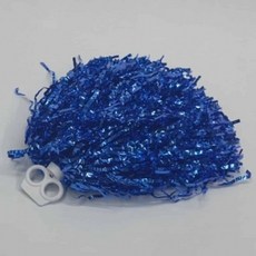 치어리딩 응원수술 파랑 빤짝이 치어리딩폼폼, 1개, 상세페이지 참조