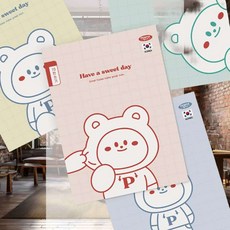 초등 10칸 쓰기노트 10권 학습보조 과제 숙제 훈련 글씨연습 국어학습, 랜덤(10권동일디자인)