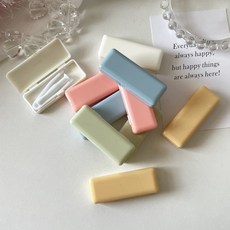 콘택트렌즈 핀셋 케이스 키트 흡착기 렌즈보관 랜덤색상, 1개