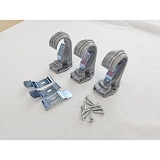 커블 커튼 봉걸이 1세트, 35mm 그레이set, 봉브라켓