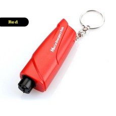 자동차 망치 자동 비상 유리 창 차단기 벨트 커터 생명을 구하는 알루미늄 탈출, Red, 1개