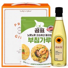 [제프몰] 해바라기유500ml+부침가루510g 추석선물세트 설선물세트 명절 식용유세트, 1세트